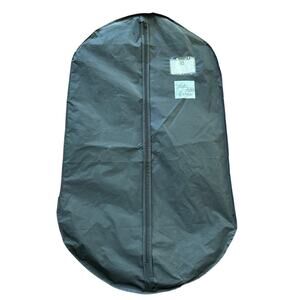 Saks Fifth Avenue Black Garment Bag Suit Dress Cover with Zipper ID Window READ